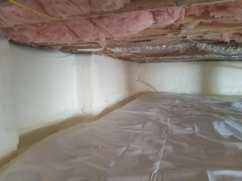 Crawl space encapsulation with closed-cell spray foam for Attic Insulation in Francisville